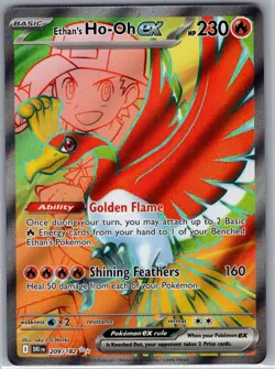 Ethan's Ho-Oh ex 209/182 SV10: Destined Rivals - Pokemon Card - NM - Image 1
