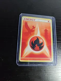 Pokemon TCG HGSS Ho-Oh 116/123 Fire Energy Non Holo Common - Image 2