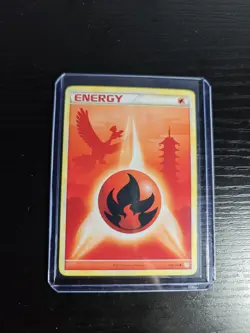 Pokemon TCG HGSS Ho-Oh 116/123 Fire Energy Non Holo Common - Image 5
