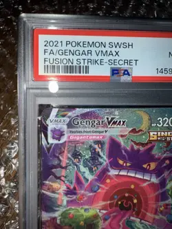 Pokemon Gengar VMAX Alternate Art Secret Rare Holo Fusion Strike 271/264 PSA 8 - Image 1