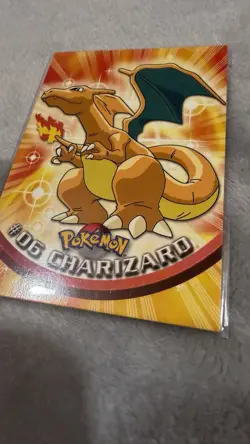 Charizard TV Animation Black Logo 1999 Vintage Pokemon Topps #06 Non-Holo NM - Image 3
