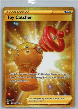 Pokemon TCG Toy Catcher (Secret) GOLD - SWSH07: Evolving Skies 233/203 - Image 1