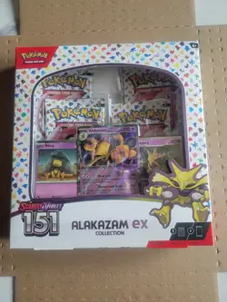 Pokemon Scarlet & Violet 151 Alakazam EX Collection Box New Factory Sealed - Image 1