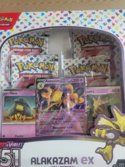 Pokemon Scarlet & Violet 151 Alakazam EX Collection Box New Factory Sealed - Image 2
