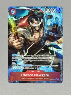One Piece Card Game Edward.Newgate (Alternate Art) OP02-004 SR NM English - Image 3