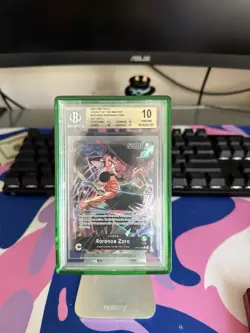 BGS 10 2025 ONE PIECE OP12-020 LEGACY OF THE MASTER RORONOA ZORO ALTART - Image 1