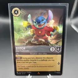 Disney Lorcana - Stitch Alien Troublemaker 200/204 - Reign of Jafar - Rare - Image 1