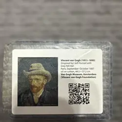 Pokemon Card Pikachu with Grey Felt Hat Van Gogh Promo - Image 1