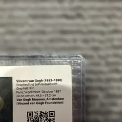 Pokemon Card Pikachu with Grey Felt Hat Van Gogh Promo - Image 3