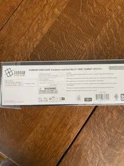 GUNDAM CARD GAME Official Accessory and Card Set 01 FIRST COMBAT EVX-01 English - Image 2