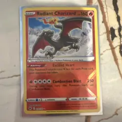 Pokemon Radiant Charizard Crown Zenith Holo Radiant Rare Card 020/159 HP160 - Image 1