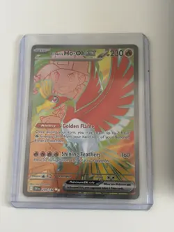 Pokemon TCG Ethans Ho-Oh EX Card Destined Rivals Ultra Rare 209/182 - Image 1