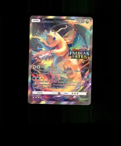 FAN-ART READ DESCRIPTION BELOW Glossy HOLO Dragonite Card Pokemon Card p1 - Image 1