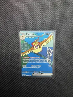 Pokemon Card TCG Pidgeot ex SIR 225/197 SV03: Obsidian Flames Holo Full Art NM - Image 1