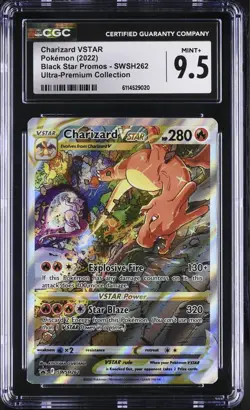 CGC 9.5 Mint+ Charizard VSTAR SWSH262 SWSH: Sword & Shield Promo Cards Holo - Image 1