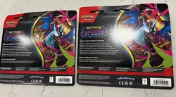 Pokemon TCG Phantasmal Flame Triple Blister –Weavile & Sneasel Promo – Sealed x3 - Image 2