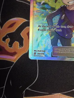 Pokemon Blue's Tactics Full Art Ultra Rare Trainer Holo 231/236 Sm-Unified Minds - Image 3