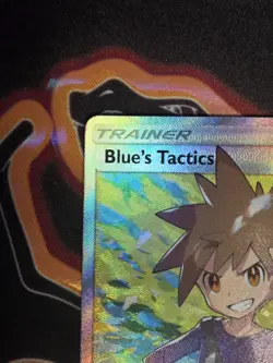 Pokemon Blue's Tactics Full Art Ultra Rare Trainer Holo 231/236 Sm-Unified Minds - Image 4