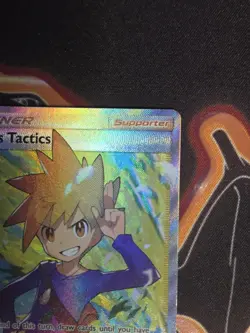 Pokemon Blue's Tactics Full Art Ultra Rare Trainer Holo 231/236 Sm-Unified Minds - Image 5