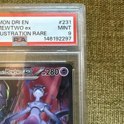 Pokemon 2025 Team Rocket's Mewtwo ex 231/182 SIR Destined Rivals PSA 9 🚀 - Image 2