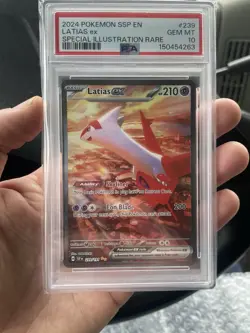 Pokemon TCG Latias ex 239/191 Sv08: Surging Sparks Holo PSA 10 - Image 1