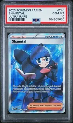 SHAUNTAL #243 PSA 10 • 2023 Pokemon SV Paradox Rift ULTRA RARE Holo Gem Mint - Image 1