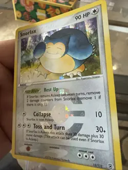 Pokemon TCG Snorlax Holo Rare FireRed & LeafGreen 15/112 NM Condition - Image 2