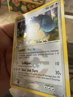 Pokemon TCG Snorlax Holo Rare FireRed & LeafGreen 15/112 NM Condition - Image 3