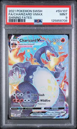2021 Pokemon Shining Fates Charizard Vmax SV107/072 PSA 9 - Image 1