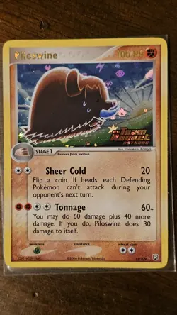 Pokemon TCG Piloswine 13/109 EX Team Rocket Returns Reverse Holo Stamped Rare - Image 1