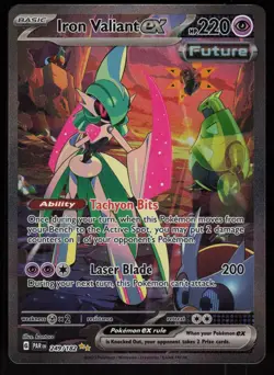 Iron Valiant ex 249/182 Special Illustration Rare Paradox Rift Pokemon - Image 1