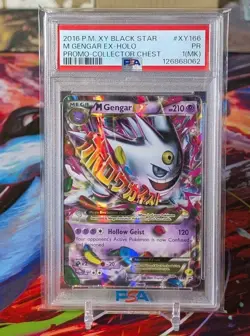 Pokemon PSA 1 Mega Gengar EX #XY166 XY Black Star Promo - Image 1