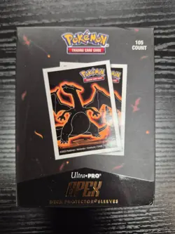 UltraPro Apex Sleeves Pokemon Neon Kanto Charizard 105-Ct Standard New - Image 1