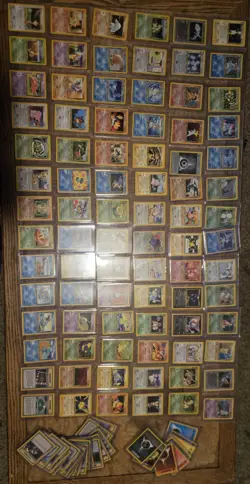Neo Genesis 111 100% Complete Master Set Pokemon Cards Holo Swirls [MP-DMG] - Image 1