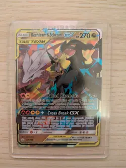 Reshiram & Zekrom GX Holo Card 157/236 Sm-Cosmic Eclipse NM/M Condition - Image 1