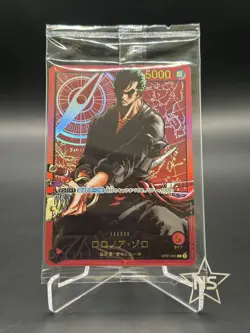 Roronoa Zoro Leader OP01-001 Promo Sealed Gold Text ONE PIECE Card Japanese - Image 2