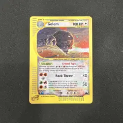 Pokemon TCG English MP Golem 148/144 Skyride Holo Rare Card WOTC Vintage - Image 1