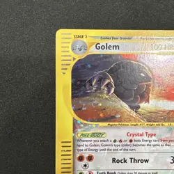 Pokemon TCG English MP Golem 148/144 Skyride Holo Rare Card WOTC Vintage - Image 2