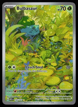 Bulbasaur 166/165 Holo Illustration Rare Scarlet & Violet 151 Pokemon Card - Image 1