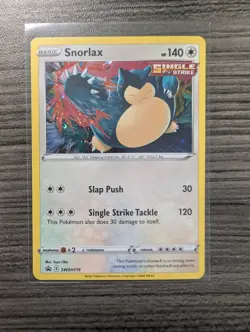 Pokemon TCG Snorlax SWSH119 Sword & Shield Promo Card Near Mint Condition - Image 1