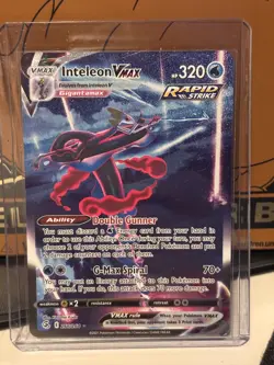Pokemon Inteleon VMAX 266/264 Fusion Strike Alternate Art Secret Card NM - Image 2