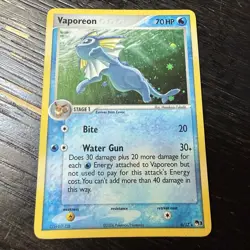 Pokemon TCG English Card Pop Series 3 Vaporeon 6/17 Holo Rare - MP - Image 1