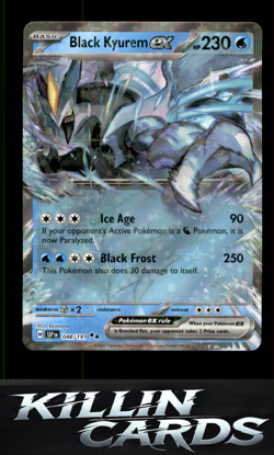 Black Kyurem ex - 048/191 048/191 Pokemon Double Rare SV08: Surging Sparks Card - Image 1