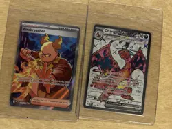 Pokemon TCG 2 Card Lot Charizard ex Firebreather Holo Supporter English - Image 1