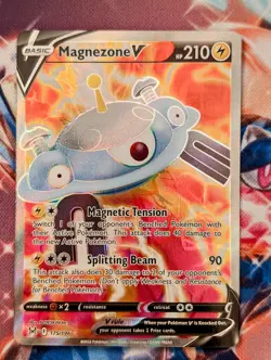 Magnezone v Full Art Holo Card 175/196 Swsh11: Lost Origin NM - Image 1