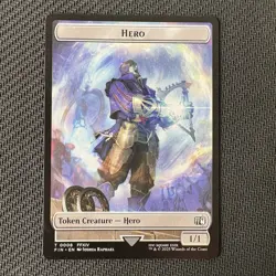 Hero Token 0008 / Bird 0017 MTG: Final Fantasy (FIN) Near Mint - Image 1