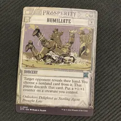 Humiliate 0047 MTG: Outlaws of Thunder Junction: Breaking News Near Mint (NM) - Image 1