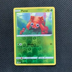 Paras 004/196 Reverse Holo Pokemon TCG Lost Origin Near Mint (NM) Common - Image 1