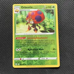 Orbeetle 20/196 Reverse Holo Pokemon TCG Lost Origin Near Mint (NM) Rare - Image 1