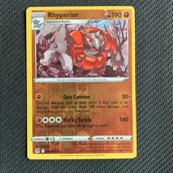 Rhyperior 091/196 Reverse Holo Pokemon TCG: Lost Origin Near Mint (NM) - Image 1